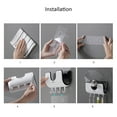 thumbnail image 2 of ECOCO Wall-Mounted Punch-Free Perforation-Free Houseware Pot Lid Pan Cover Organizer Rack Holder Stand Rest Shelf, 2 of 7