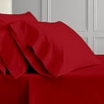 thumbnail image 4 of Split Queen 7-PC Sheet Set [4-Pillowcases] - 1000-Thread Count 100% Organic Cotton, 30" Deep Pockets - Burgundy, 4 of 7