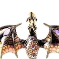 thumbnail image 3 of Broche de dragón volador Broche de dragón esmaltado exquisito para abrigo de traje (café), 3 of 4
