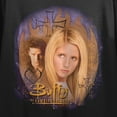 thumbnail image 2 of Buffy The Vampire Slayer Buffy & Angel Art Crew Neck Short Sleeve Crew Neck Women's Black Crop Top-Small, 2 of 7