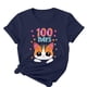 thumbnail image 5 of Camisetas de Cuello de Tripulación de Manga Corta para Mujeres Carta Impresa Camiseta 95% Poliéster 5% Spandex, Manga Corta Cuello Redondo Top Casual para Diario, 5 of 5