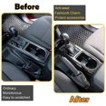 thumbnail image 4 of Center Console Gear Shift Panel Trim Cover for 2016-2022 Car Accessories ABS Carbon Fiber, 4 of 5