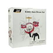 Ready Ace 7-Piece Kiddy Jazz Toy Drum Set for Kids Ages 4 and up with Stool
