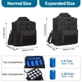 thumbnail image 2 of Holuxer Large Lunch Box for Men, Insulated Adult Lunchbox Bag, Expandable Lunchbox Leakproof Waterproof Cooler Bags, Tactical Lunch Pail for Work Office Camping Travel (Black), 2 of 9