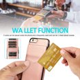 thumbnail image 3 of Allytech iPhone SE 2022 Wallet Case, iPhone SE 2020 Case, iPhone 8 7 Case, Slim PU Leather Cards Slots Full Protection Shockproof Wallet Case Cover for Apple iPhone SE 3 / iPhone 8/7 - Rosegold, 3 of 6