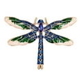 thumbnail image 2 of fenteer 2xAntique Dragonfly Pins Corsage Rhinestone Brooch Jewelry Gift Blue, 2 of 8