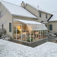 thumbnail image 3 of Palram - Canopia Sun Room 8' x 16' Polycarbonate Walk-In Greenhouse - White - with Roof Vent, 3 of 9