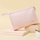 thumbnail image 4 of Bolsa De Maquillaje Organizador cosmético de cuero PU, Bolsas para brochas de maquillaje a la moda para monedero (rosa) Likrtyny  Para Estrenar, 4 of 9