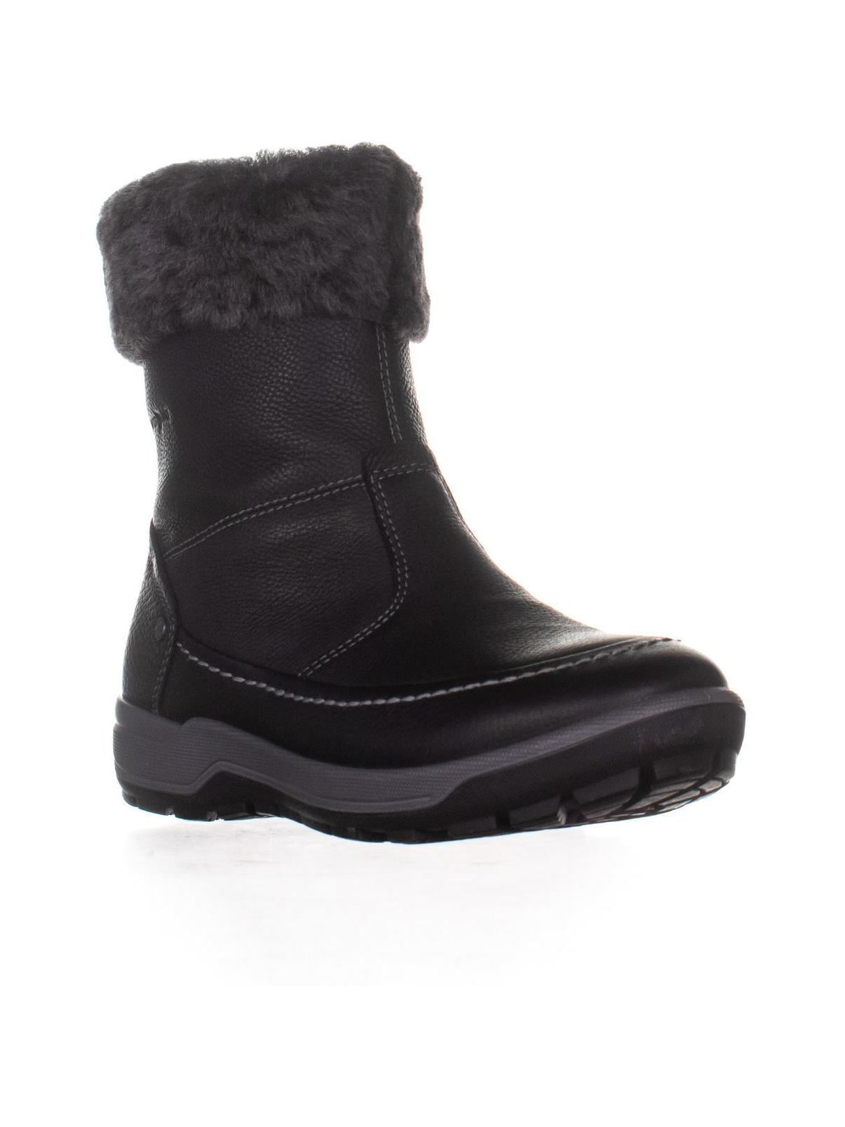 dække over lammelse Absolut Womens ECCO Trace Fleece Lined Snow Boots, Black/Dark Shadow - Walmart.com