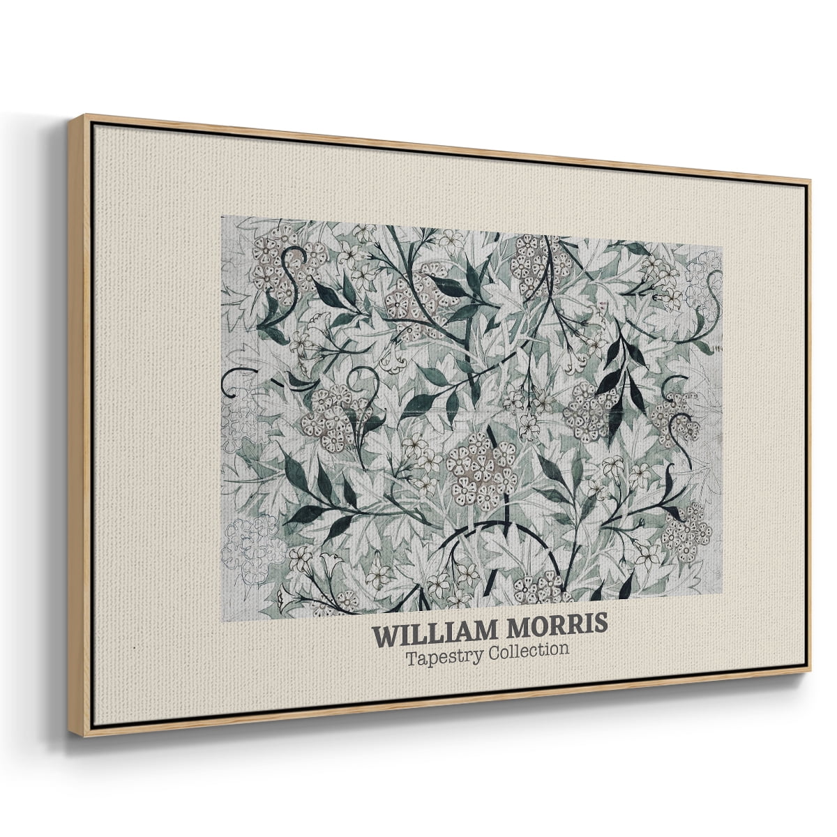 Vintage Abstract Print-XXXV Framed in Natural Wood Wood Gallery Wrapped Canvas 17 in. x 25 in.