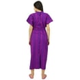 thumbnail image 3 of Bimba Cotton Kaftan Delivery Gown Wear Front & Back Buttons Caftan With Belt, 3 of 7