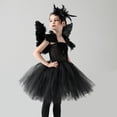 thumbnail image 4 of Vestido De Disfraz De Halloween Para Niñas De Cisne Negro Disfraces De Bebé Cosplay Para Niños Vestidos De Tutú De Dibujos Animados, 4 of 4