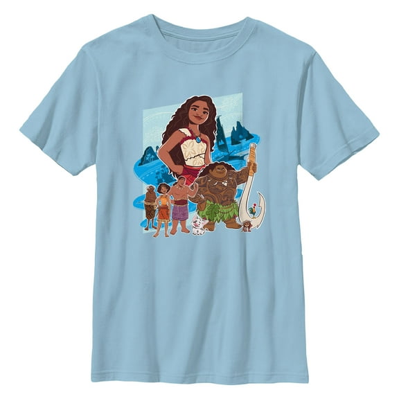 Boy's Moana 2 Crew Portrait Graphic T-Shirt