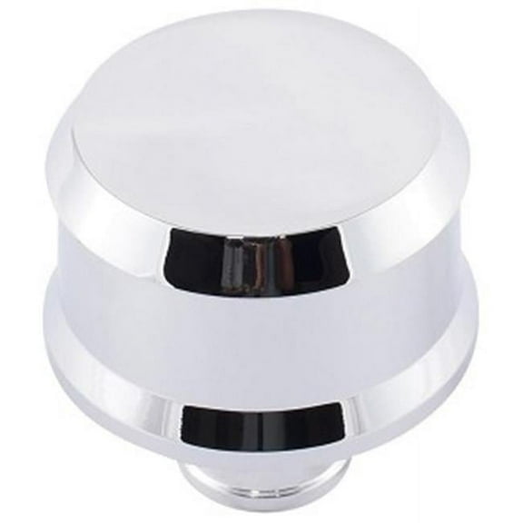141851 2.5 in. Round Crankcase Breather Cap - Silver