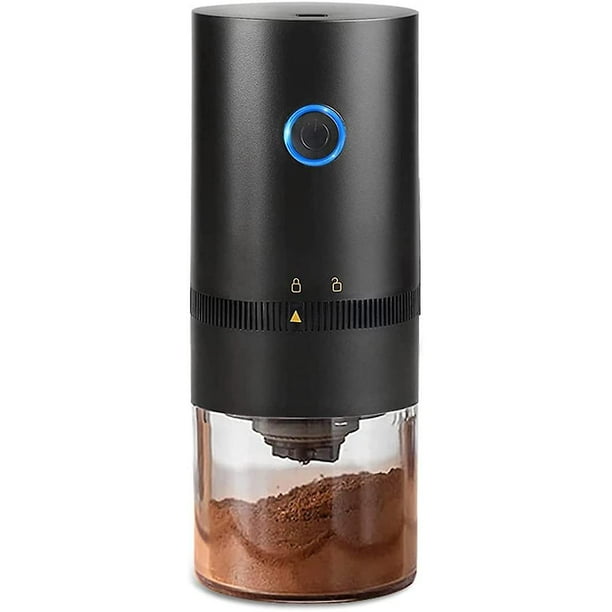 Moulin à café portable, petit moulin à café à fraise conique automatique  électrique, rechargeable par USB 