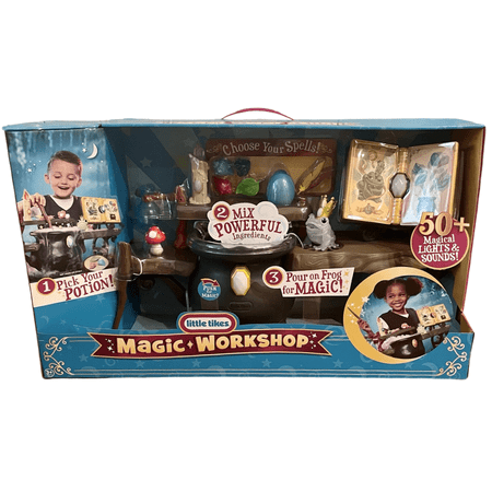 Little Tikes Magic Workshop Roleplay Tabletop Play Set for Kids, Boys, Girls, 3+ Lights and Sounds