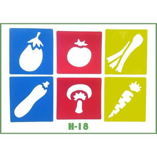 VONKY Children drawing Pattern with Different Shape Environmental PP Painting Stencil for School Project