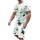 thumbnail image 1 of Traje de pantalones de playa cortos T para hombres casuales con impresión digital en color 3D Fridja  fhjkhfk461160, 1 of 5