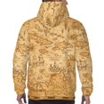 thumbnail image 7 of Pofeuu Old Vintage Map Of Sea Print Mens Casual Hooded Collar Drawstring Hoodies Pullover Sweatshirts Casual Long Sleeve Shirts-XX-Large, 7 of 7