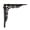 C, variant on D Cast Iron Vintage Shelf Bracket Decorative Wall Support Corbel