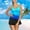 Blue2, variant on Baqcunre Swimwears Tankinis Set, Womens Tankini Bathing Suits with Skirt Two Piece Tummy Control Swimsuits Ladies Swimwear Blue1 L