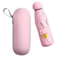 thumbnail image 1 of compacto para protección contra  de lluvia para viajes de lluvia rosa con estuche Yuyangstore miniparaguas, 1 of 8