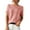 Skin pink, variant on Women Knitted Crewneck Short Sleeve Blouse Casual Loose Tunic Top Solid Color Cotton Linen Summer Sweater, Black S