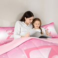 thumbnail image 4 of Feelyou Princess Monogrammed Z Comforter Set 7pcs, Ribbon Letter Queen Bedding Sets, 4 of 8