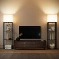thumbnail image 5 of SUNMORY Large Size Floor Lamp with Shelves, 4-Tier Wood Modern Floor Lamps for Living Room with 3 Color Temperature Bulb, Tall Lamp, Lamps for Bedroom, Living Room Decor Display, Corner Bookshelf, 5 of 8