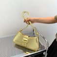 thumbnail image 1 of Bolso de mujer 2023 Patrón de cocodrilo Moda Bolso de mensajero simple (Oro), 1 of 9