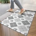 thumbnail image 4 of Pawprints Argyle Door Rugs,Washable Non Slip Door Mats Indoor,Decorative Door Mats,Entry Mat Indoor for Entrance,Bedroom,Kitchen,Bathroom,17"x30", 4 of 6