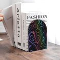 thumbnail image 6 of Naloa Rainbow Glitter 2 Pcs Bookend Large Capacity Office Book Ends for Home Office Library School Study Decoration, 6 of 8