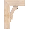 thumbnail image 3 of Ekena Millwork 7 1/2"W x 20"D x 28"H Merced Block Smooth Bracket w/ Offset Brace, Douglas Fir, 3 of 25