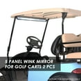 thumbnail image 6 of DNA Motoring Universal 2Pcs 5-Panel Wink Rear View Mirror for Ezgo Yamaha Club Car Golf Carts, 6 of 7