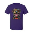 thumbnail image 3 of My Favorite Breed is The One In Need | Colorful Labrador Dog | Dean Russo Art Animal Lover Men's T-Shirt, Purple, M, 3 of 5