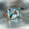 thumbnail image 2 of K-KED Elegant 925 Silver Ring Cubic Zirconia Women Wedding Engagement Rings Size 6-10-8-#4, 2 of 6