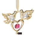 thumbnail image 4 of Matashi 24K Gold Plated Crystal Studded Love Doves Hanging Ornament Home Decorative Showpiece Gift for Christmas Birthday Mother's Day Anniversary New Year Living Room Bedroom Decor, 4 of 5