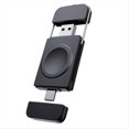thumbnail image 4 of Cargador InaláMbrico de Reloj MagnéTico Dual USB una Tipo C Adecuado para 1-9.ª GeneracióN/SE Negro, 4 of 10