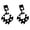Black, variant on YYKihy Women Polka Dot Hollow Geometric Dangle Ear Stud Cuff Earrings Jewelry