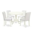 thumbnail image 2 of East West Furniture Dining Room Set Linen White, HLAB5-LWH-64, 2 of 6