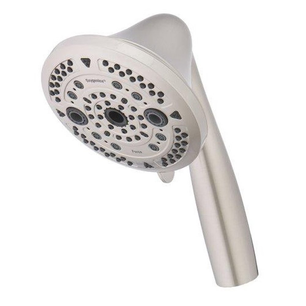 Oxygenics 10Function Force Hand Held Shower Head, Brushed Nickel