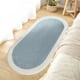 thumbnail image 5 of Alfombra de cachemira sintética, suave y ovalada, para dormitorio, 1 alfombrilla gruesa, antideslizante, lavable y con alta absorción de agua, ideal para la sala de estar y la cama. Aestivo, 5 of 8