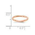 thumbnail image 2 of 14k Rose Gold Solid Polished Ring Size 3.00 Ring, 2 of 2