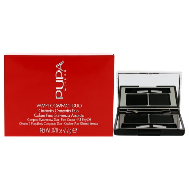 Pupa Milano Sombra ¡Vamp! Sombra de ojos dúo compacta 007 Dark Night 0,078 oz