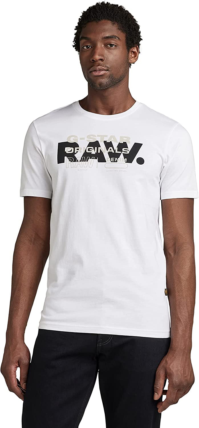 G-Star Raw Mens Original T-Shirt WHT-S - Walmart.com