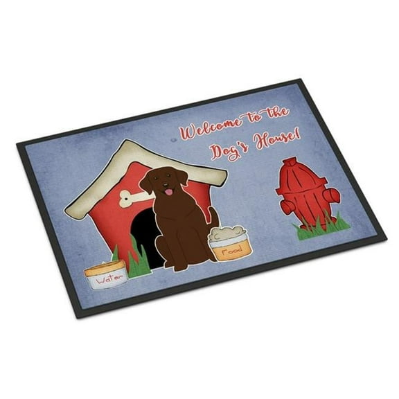 Carolines Treasures Dog House Collection Chocolate Labrador Door Mat Indoor Rug or Outdoor Welcome Mat 18x27 Doormat