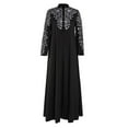 thumbnail image 3 of MesaSe Femmes Musulmane Robe Kaftan Arabe Jilbab Abaya Islamique Dentelle Couture Maxi Robe, 3 of 6