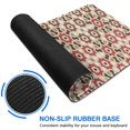 thumbnail image 6 of Long Mouse Pads for Desk,Brown Geometric Flower Diamond Pattern Desk Mats on Top Of Desks, Desk Mouse Pad Extra Large with 3mm Non-Slip Base and Stitched Edge for Gaming,Office,Work,Home 35.4"x15.7", 6 of 6