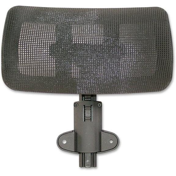 Lorell Hi-back Chair Mesh Headrest - Black - Nylon - 1 Each | Bundle of 5