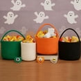 thumbnail image 3 of Personalized Halloween Basket – Cotton Rope Pumpkin Basket, Trick-or-Treating Candy Tote, Boo Bucket, Halloween Gifts Basket for Kids & Adults White, 3 of 6